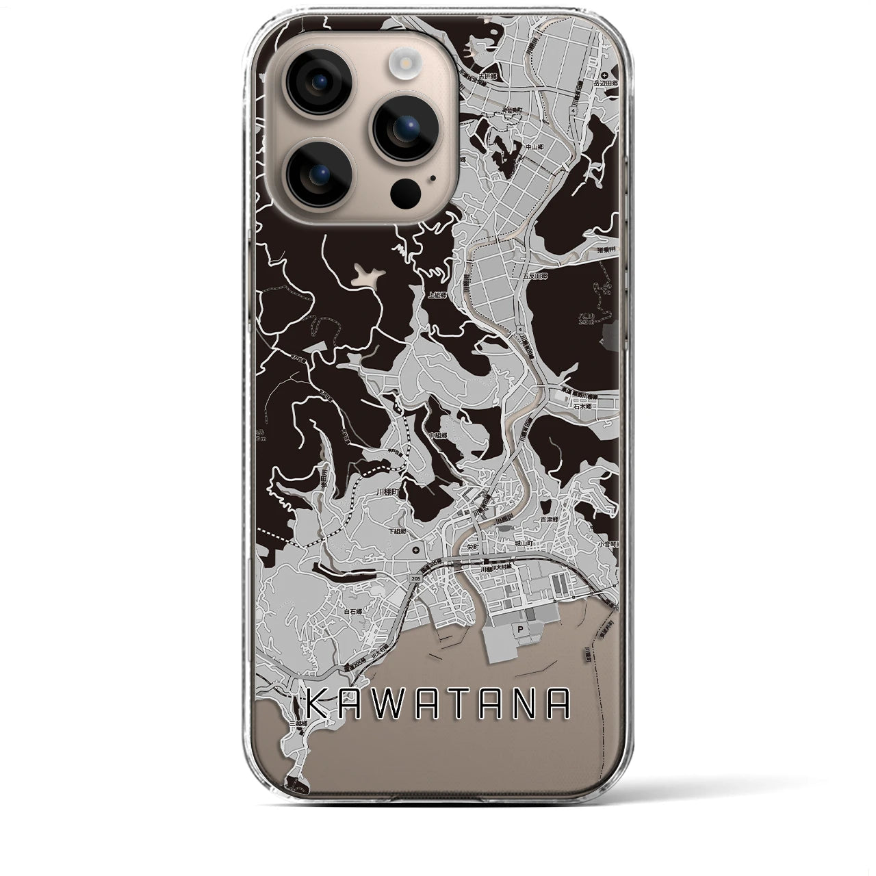 【川棚(長崎県)】地図柄iPhoneケース(クリアタイプ)