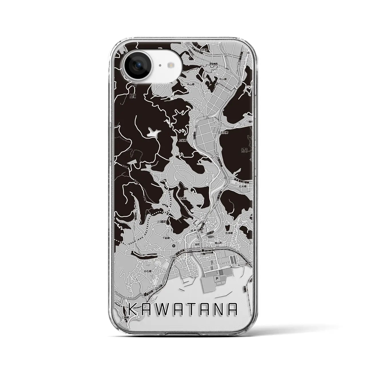 【川棚(長崎県)】地図柄iPhoneケース(クリアタイプ)