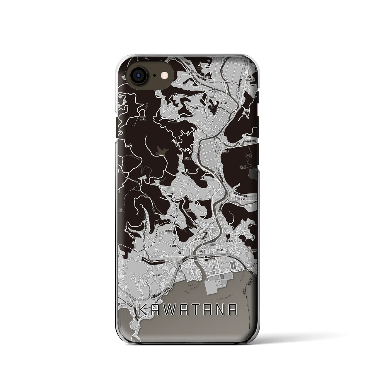 【川棚(長崎県)】地図柄iPhoneケース(クリアタイプ)