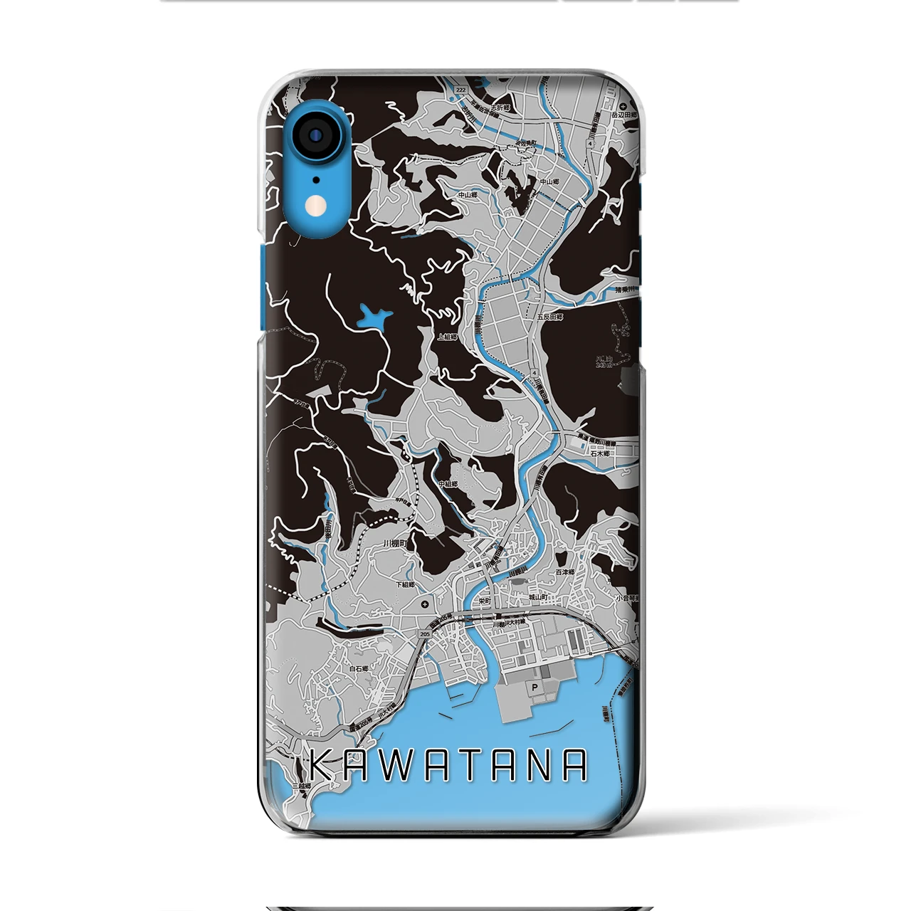 【川棚(長崎県)】地図柄iPhoneケース(クリアタイプ)