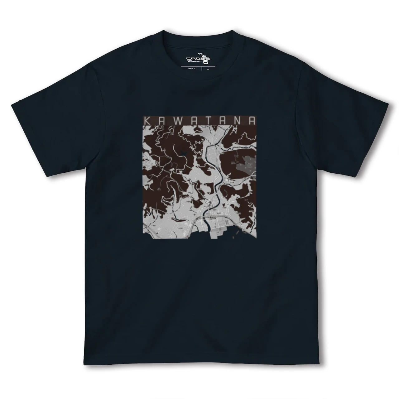 【川棚(長崎県)】地図柄ヘビーウェイトTシャツ