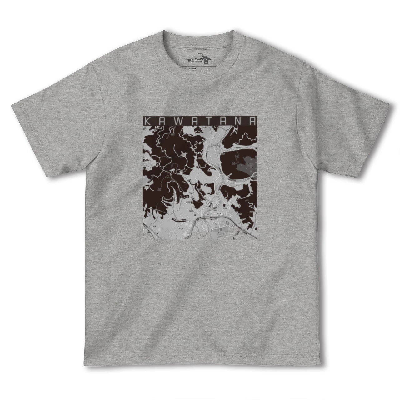 【川棚(長崎県)】地図柄ヘビーウェイトTシャツ