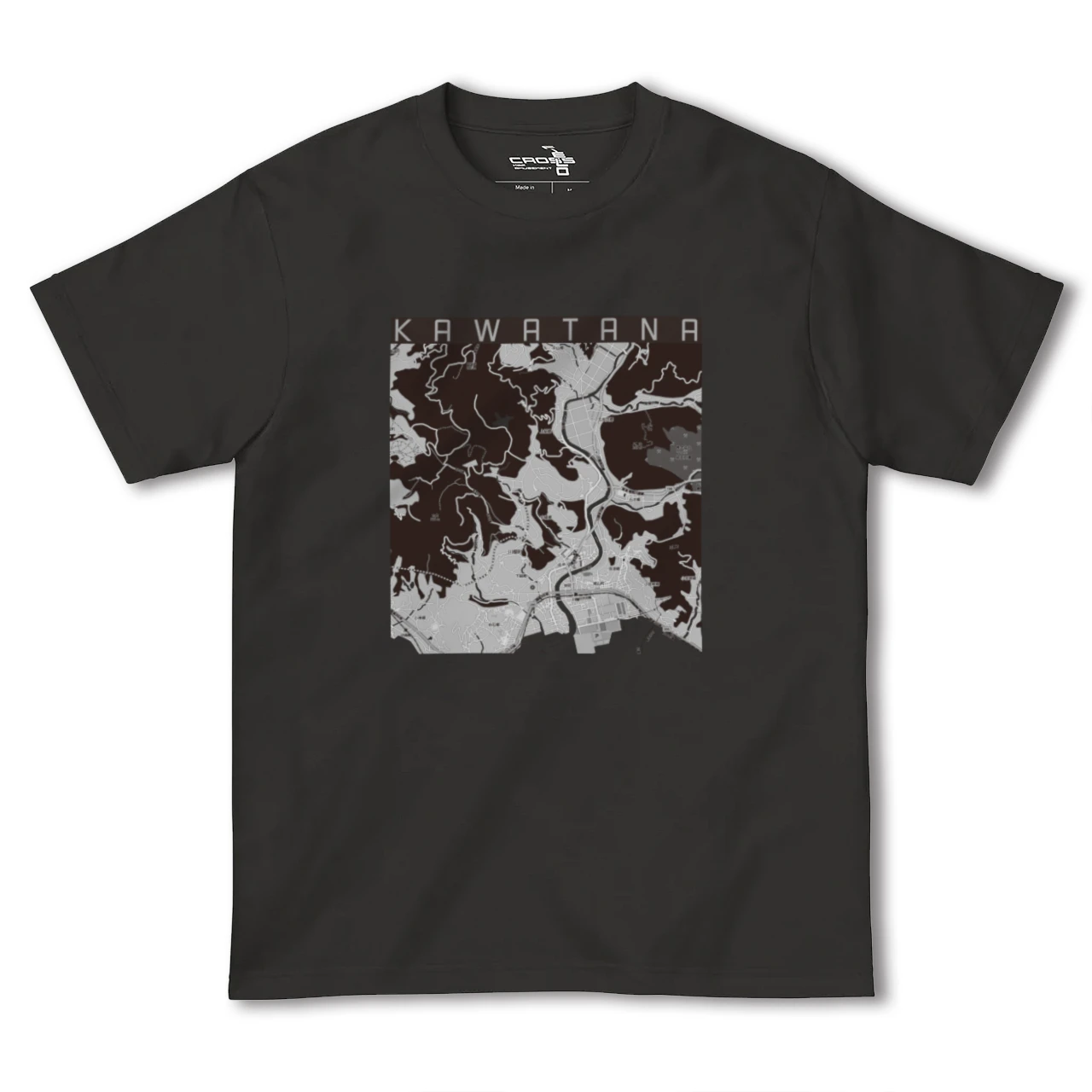 【川棚(長崎県)】地図柄ヘビーウェイトTシャツ