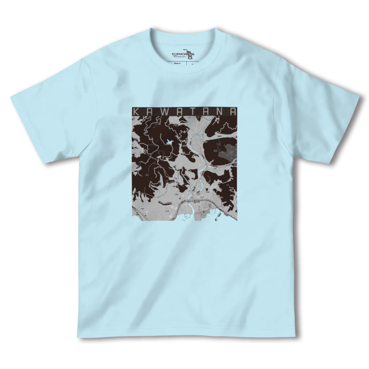 【川棚(長崎県)】地図柄ヘビーウェイトTシャツ