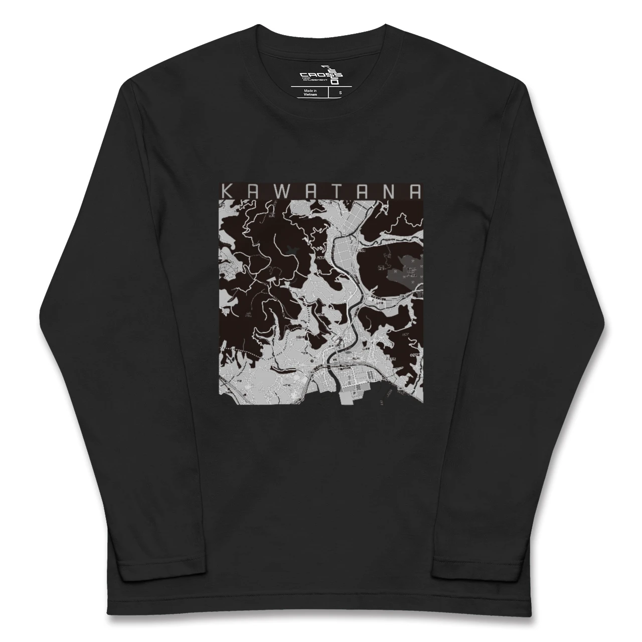 【川棚(長崎県)】地図柄ロングスリーブTシャツ