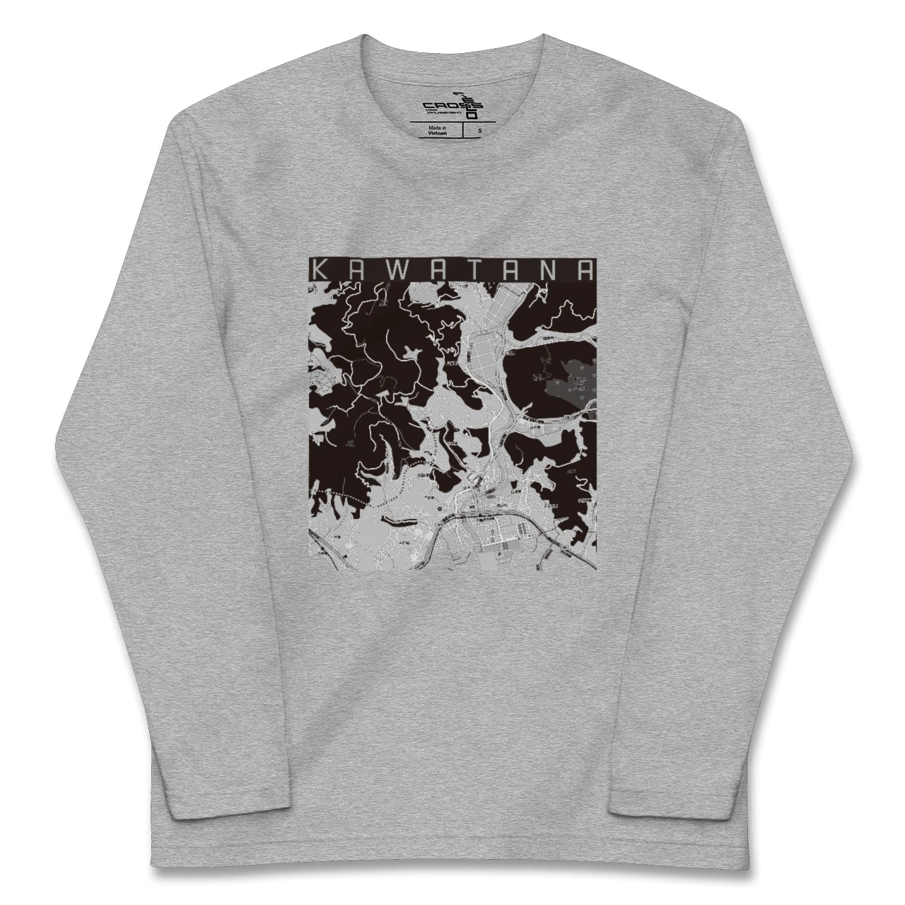 【川棚(長崎県)】地図柄ロングスリーブTシャツ