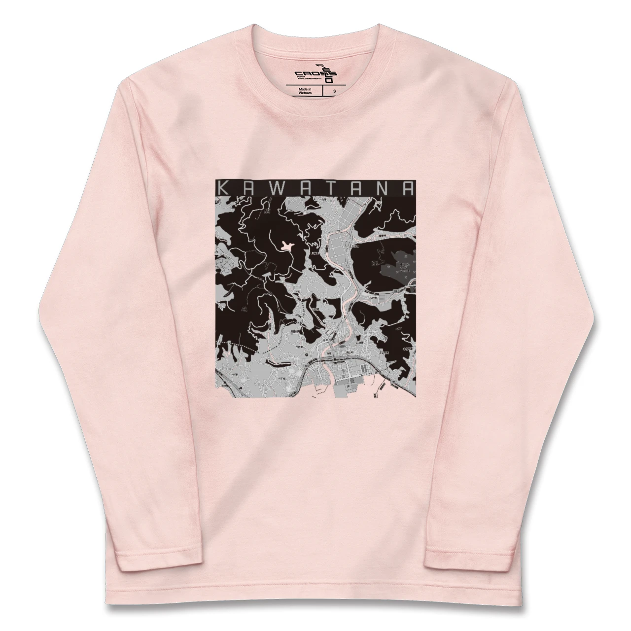 【川棚(長崎県)】地図柄ロングスリーブTシャツ