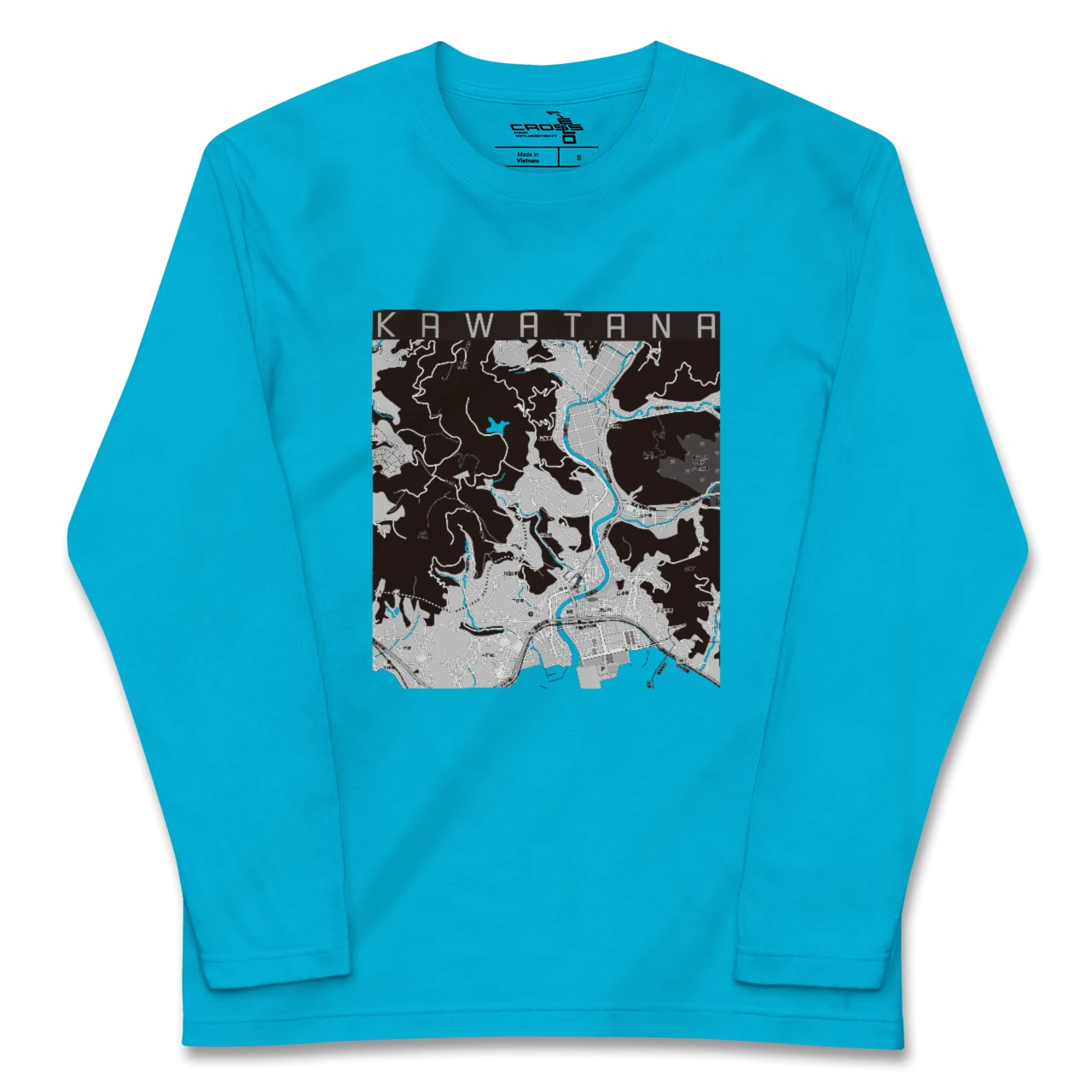 【川棚(長崎県)】地図柄ロングスリーブTシャツ