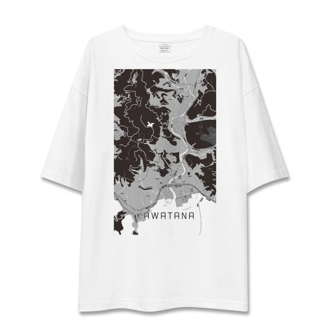 【川棚(長崎県)】地図柄ビッグシルエットTシャツ