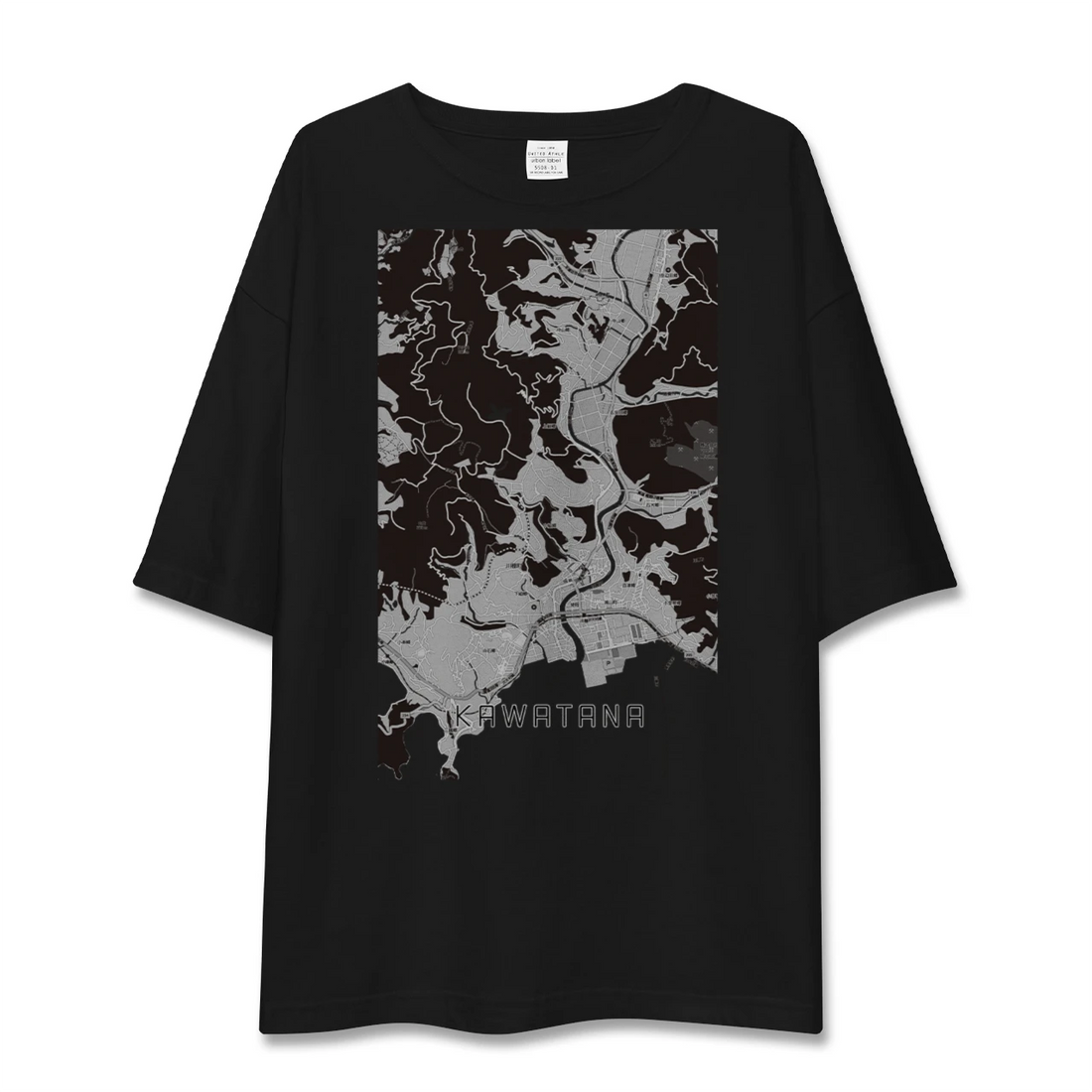 【川棚(長崎県)】地図柄ビッグシルエットTシャツ