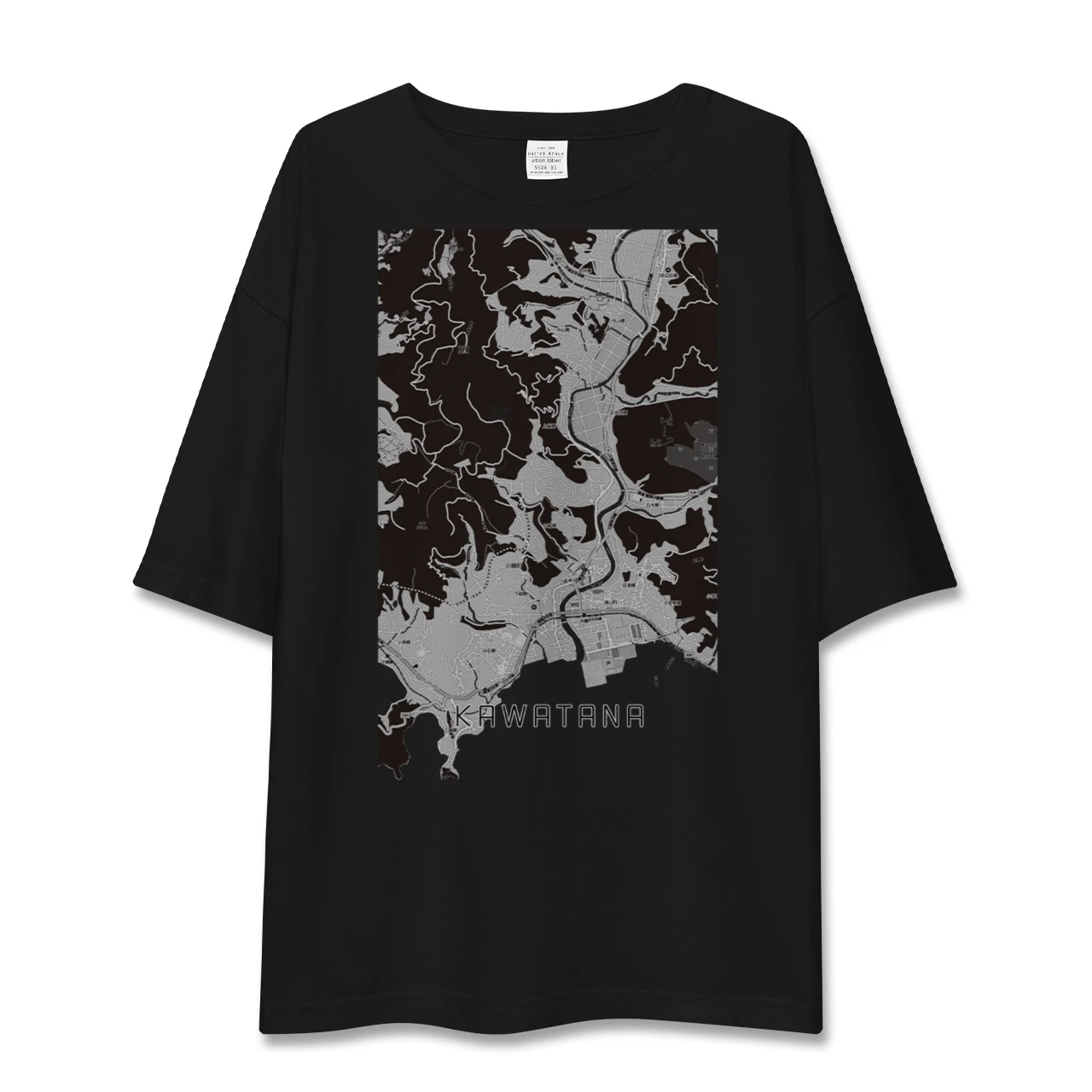 【川棚(長崎県)】地図柄ビッグシルエットTシャツ