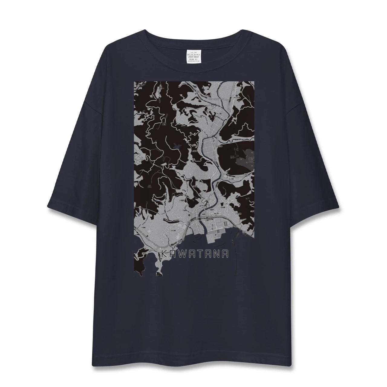 【川棚(長崎県)】地図柄ビッグシルエットTシャツ
