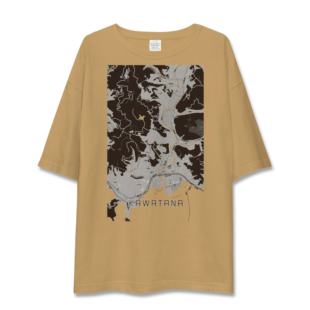 【川棚(長崎県)】地図柄ビッグシルエットTシャツ