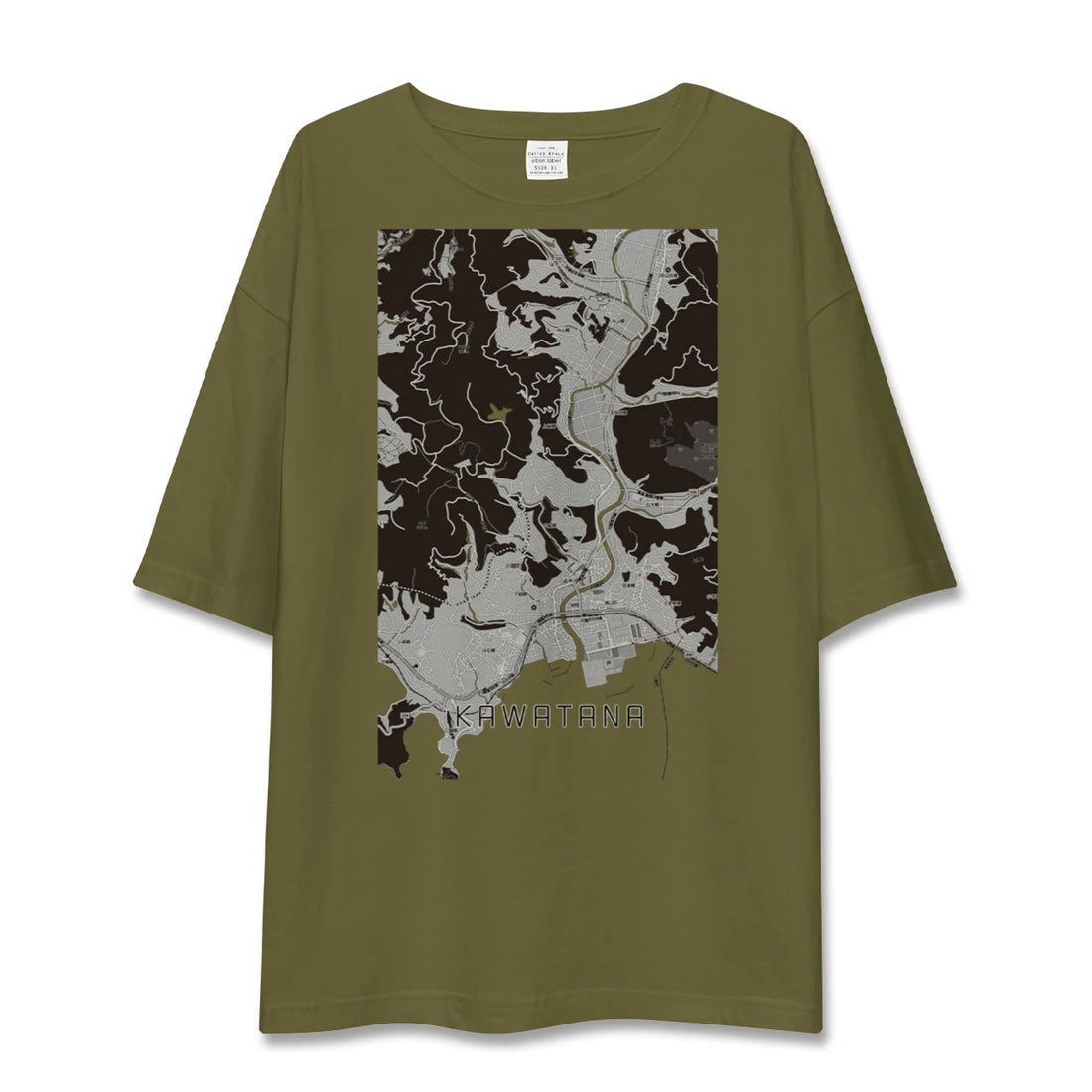 【川棚(長崎県)】地図柄ビッグシルエットTシャツ