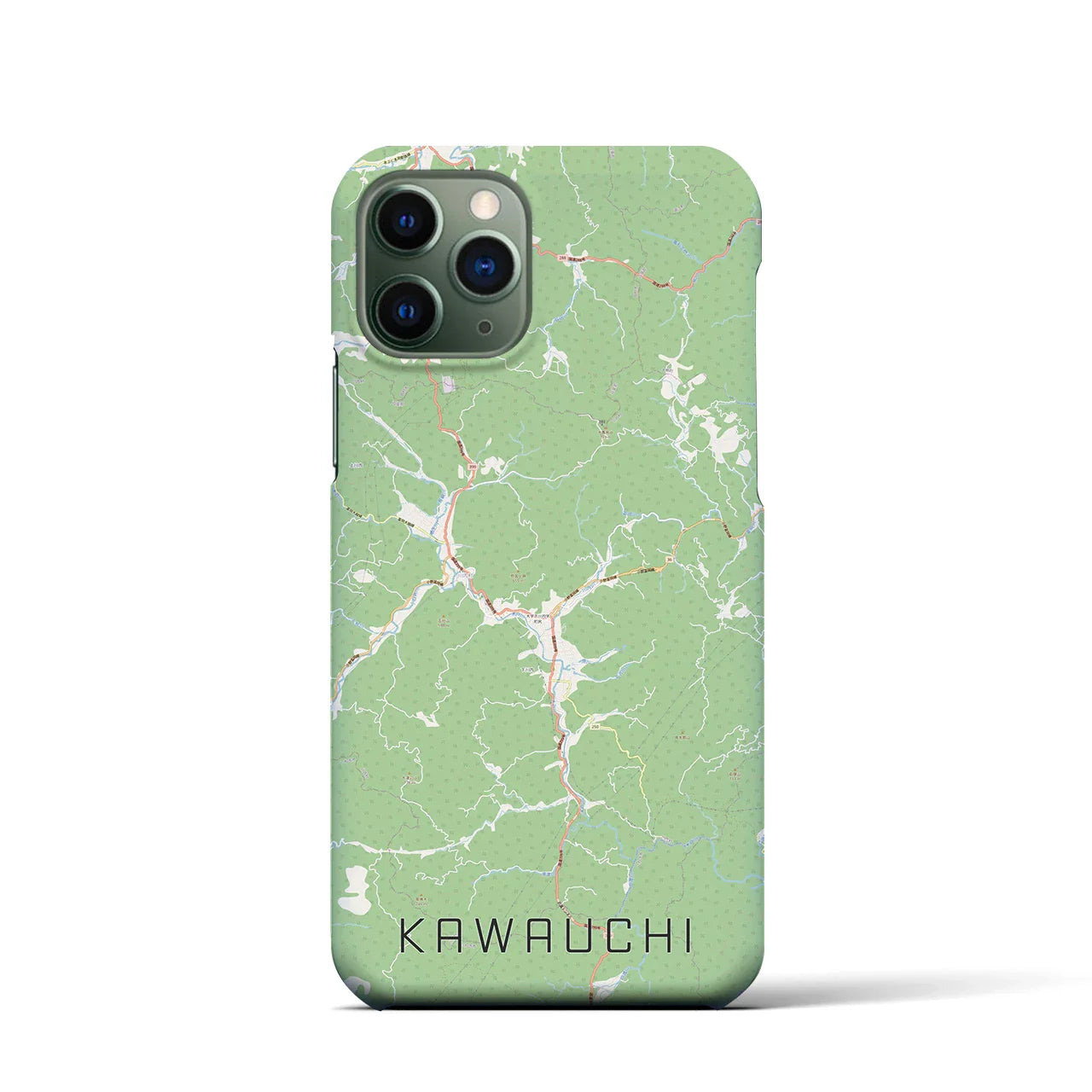 【川内(福島県)】地図柄iPhoneケース(バックカバータイプ)