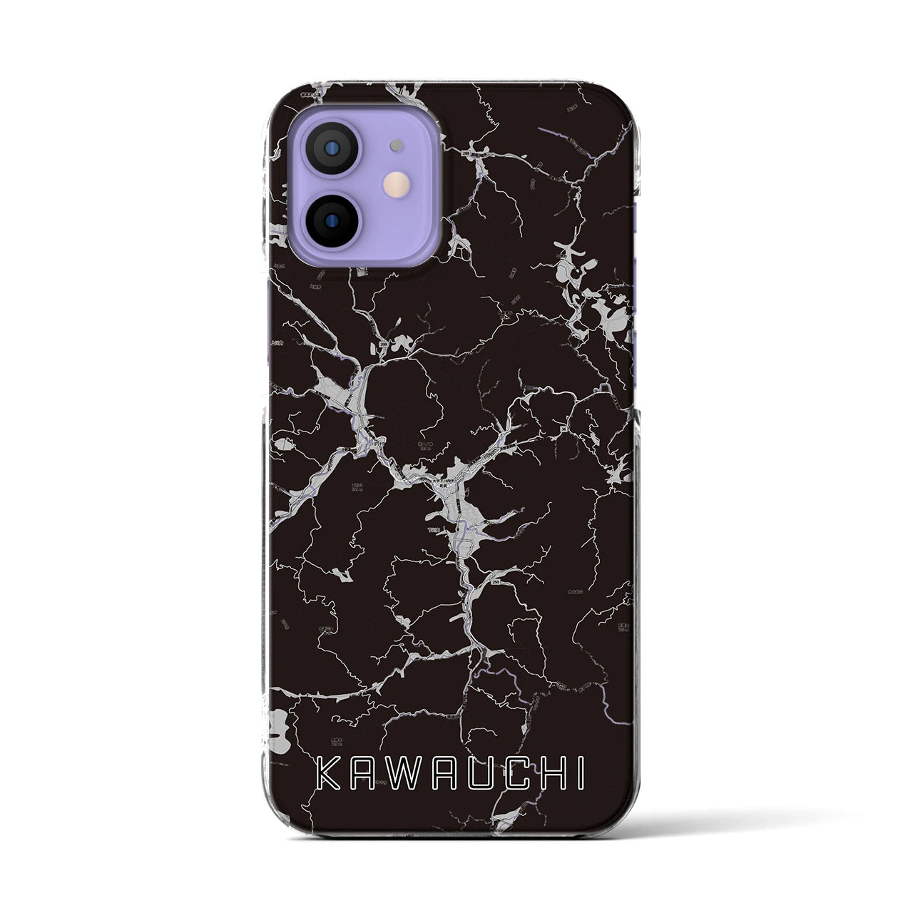 【川内(福島県)】地図柄iPhoneケース(クリアタイプ)