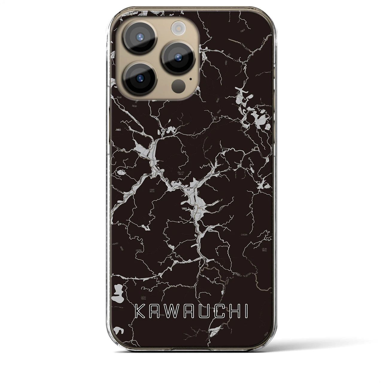 【川内(福島県)】地図柄iPhoneケース(クリアタイプ)