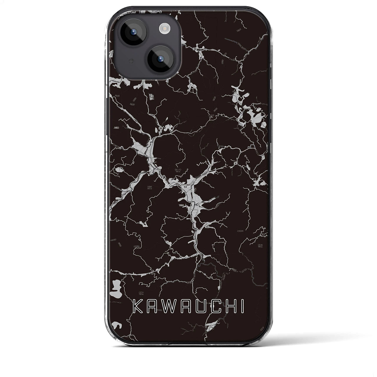 【川内(福島県)】地図柄iPhoneケース(クリアタイプ)