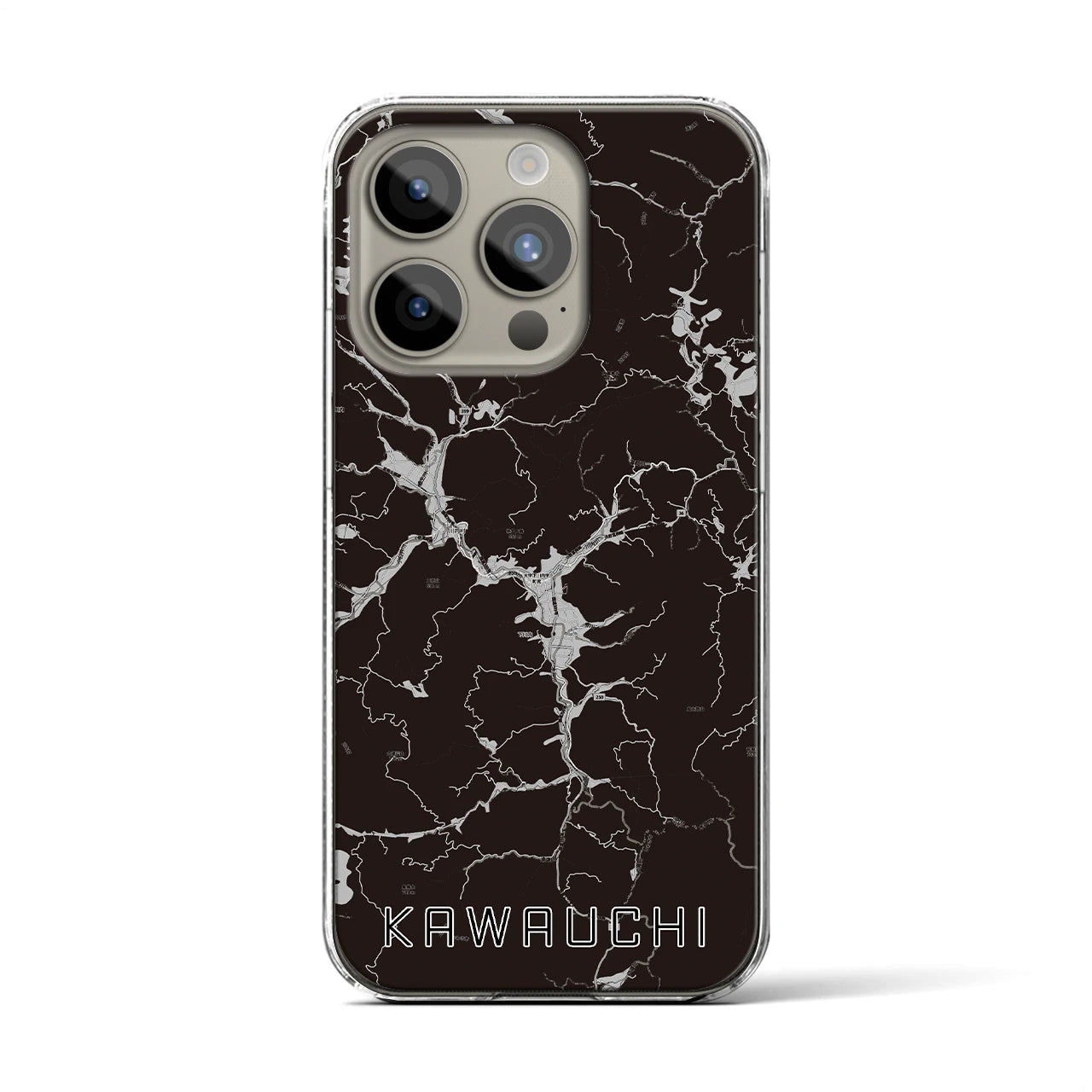 【川内(福島県)】地図柄iPhoneケース(クリアタイプ)