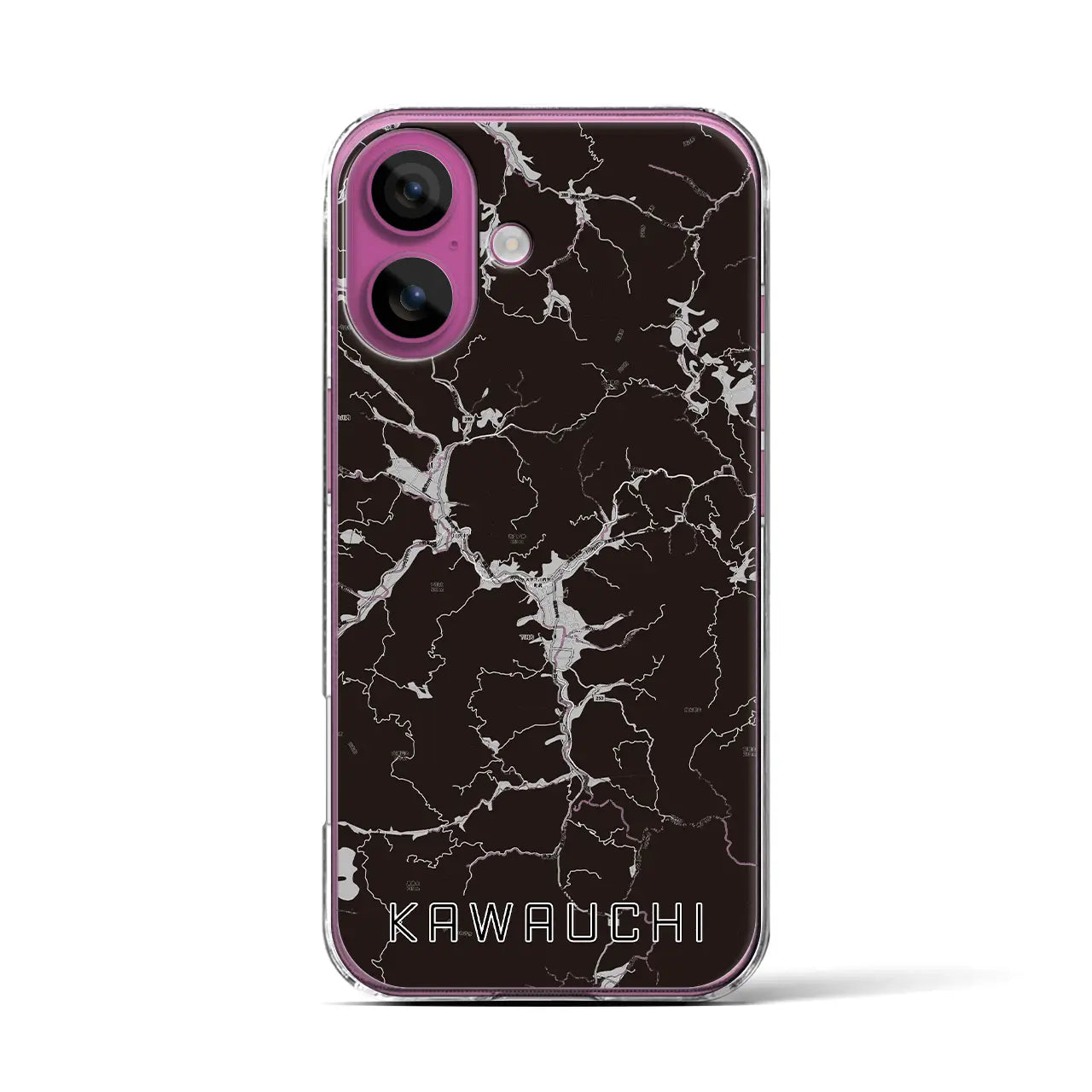 【川内(福島県)】地図柄iPhoneケース(クリアタイプ)