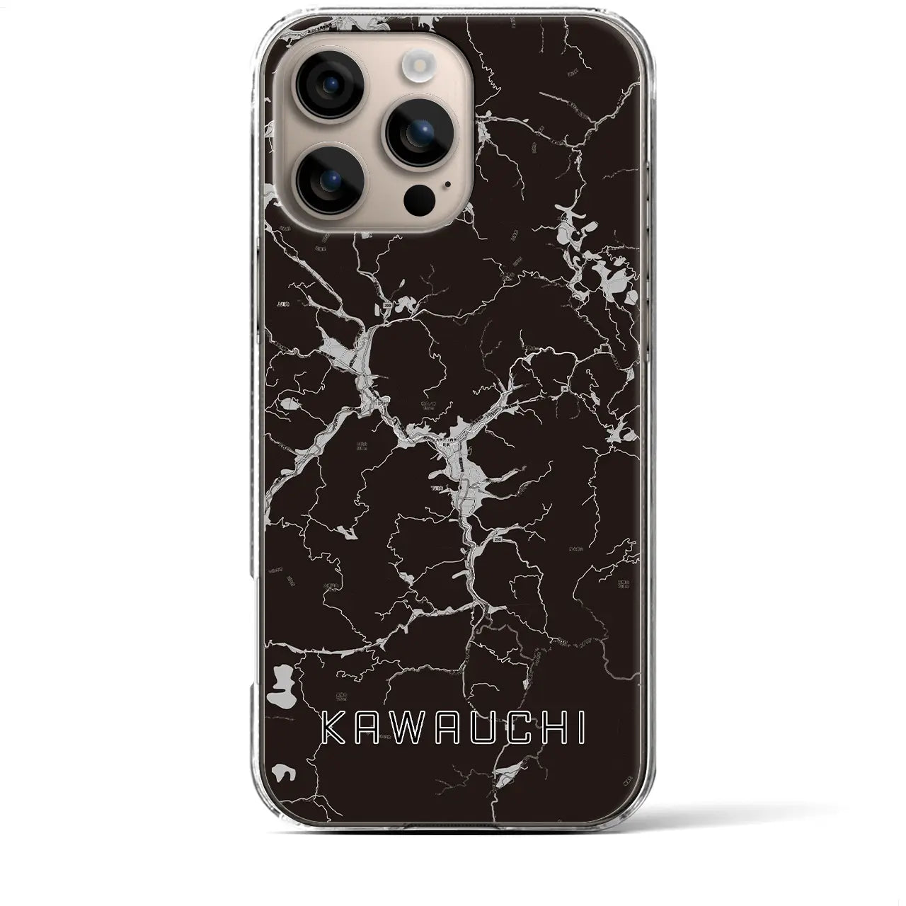 【川内(福島県)】地図柄iPhoneケース(クリアタイプ)