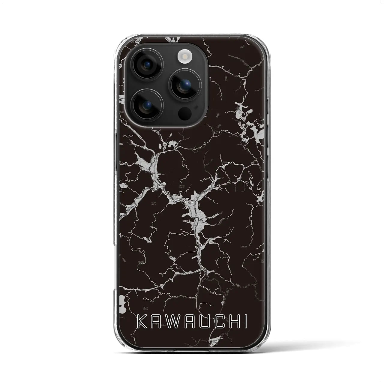 【川内(福島県)】地図柄iPhoneケース(クリアタイプ)