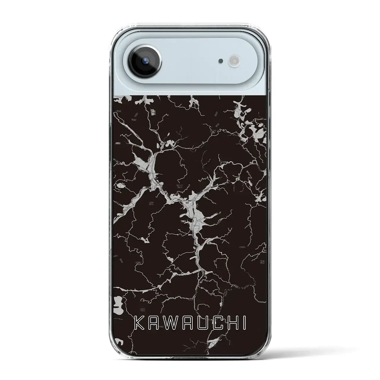 【川内(福島県)】地図柄iPhoneケース(クリアタイプ)
