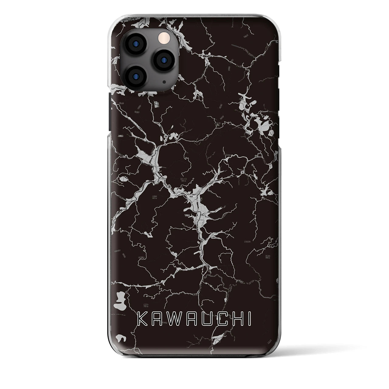 【川内(福島県)】地図柄iPhoneケース(クリアタイプ)