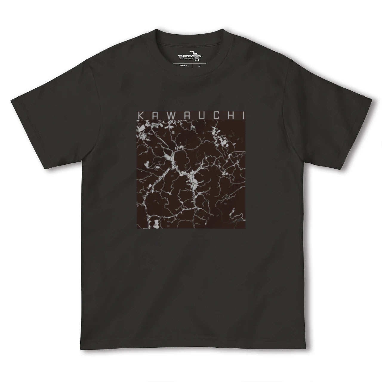【川内(福島県)】地図柄ヘビーウェイトTシャツ