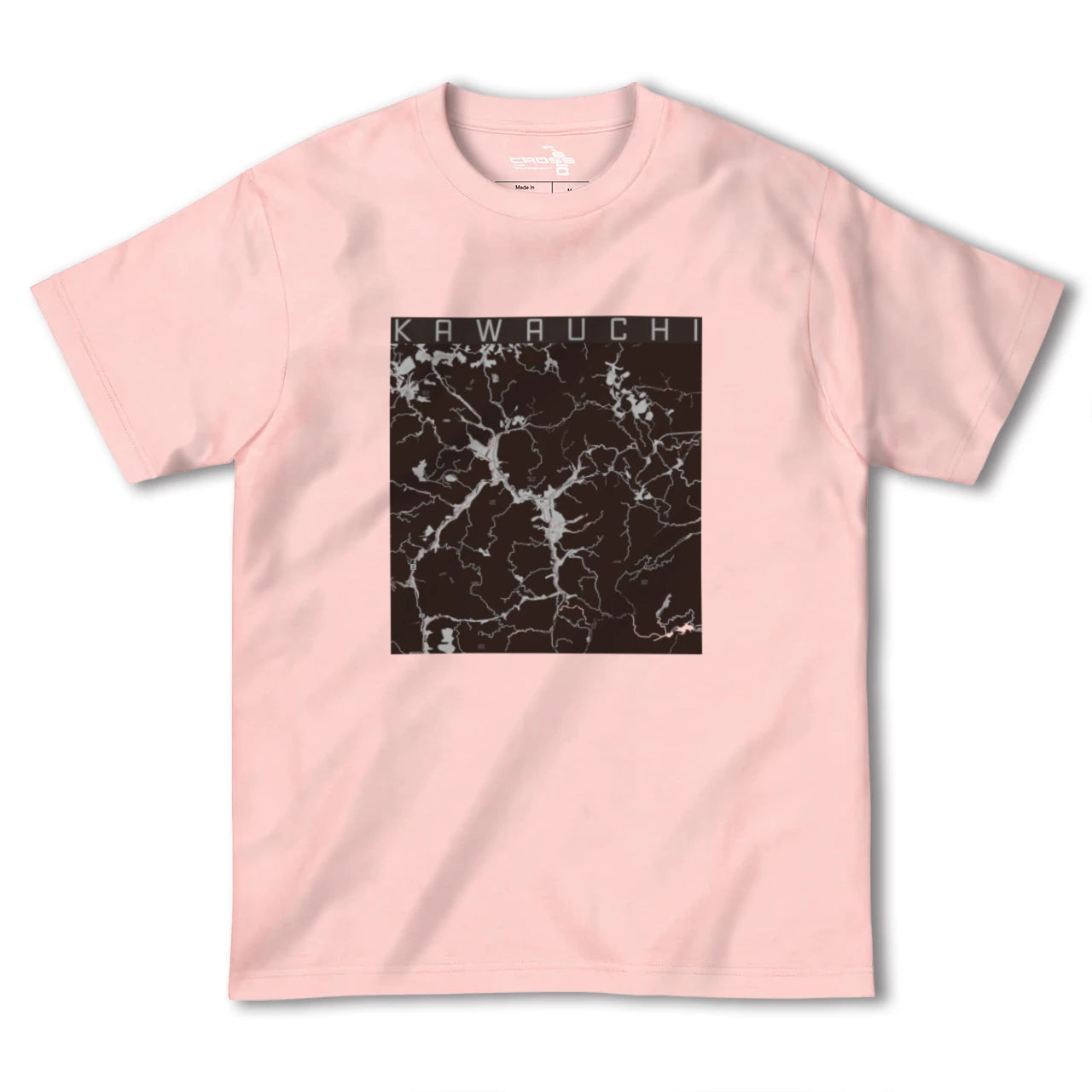 【川内(福島県)】地図柄ヘビーウェイトTシャツ