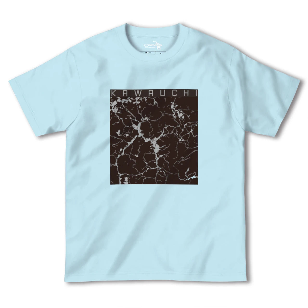 【川内(福島県)】地図柄ヘビーウェイトTシャツ