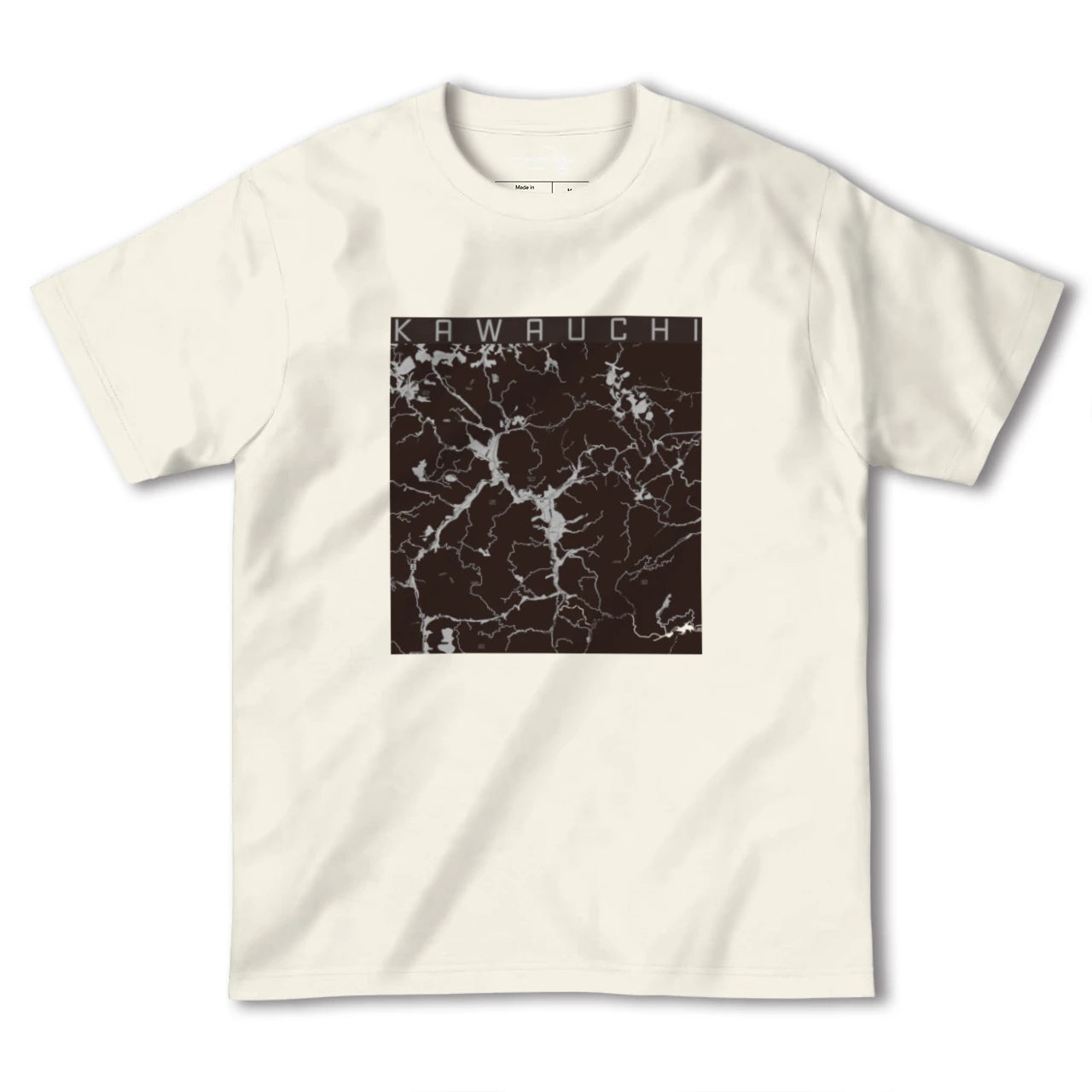 【川内(福島県)】地図柄ヘビーウェイトTシャツ