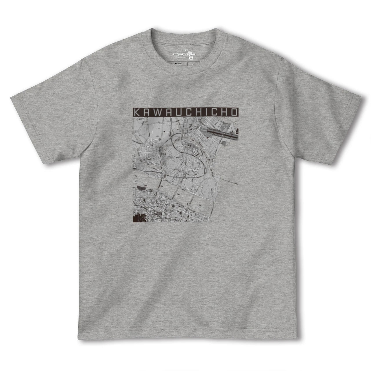 【川内町(徳島県)】地図柄ヘビーウェイトTシャツ