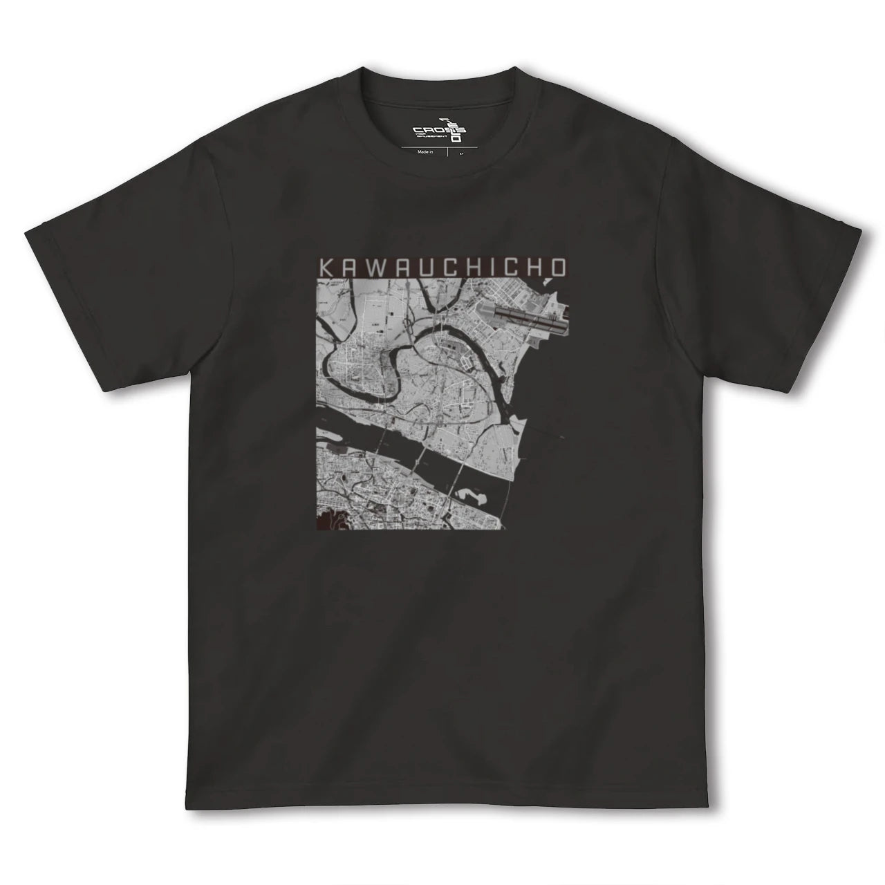 【川内町(徳島県)】地図柄ヘビーウェイトTシャツ