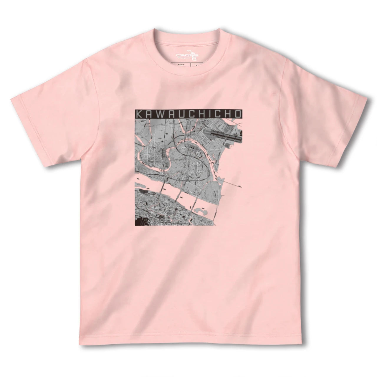 【川内町(徳島県)】地図柄ヘビーウェイトTシャツ