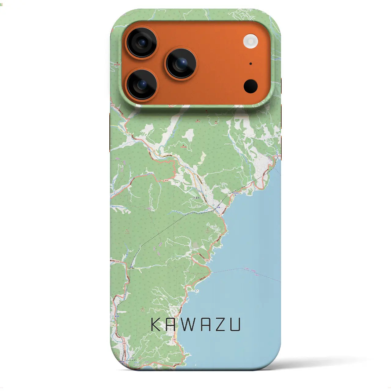 【河津(静岡県)】地図柄iPhoneケース(バックカバータイプ)ナチュラル・iPhone 17 Pro Max 用