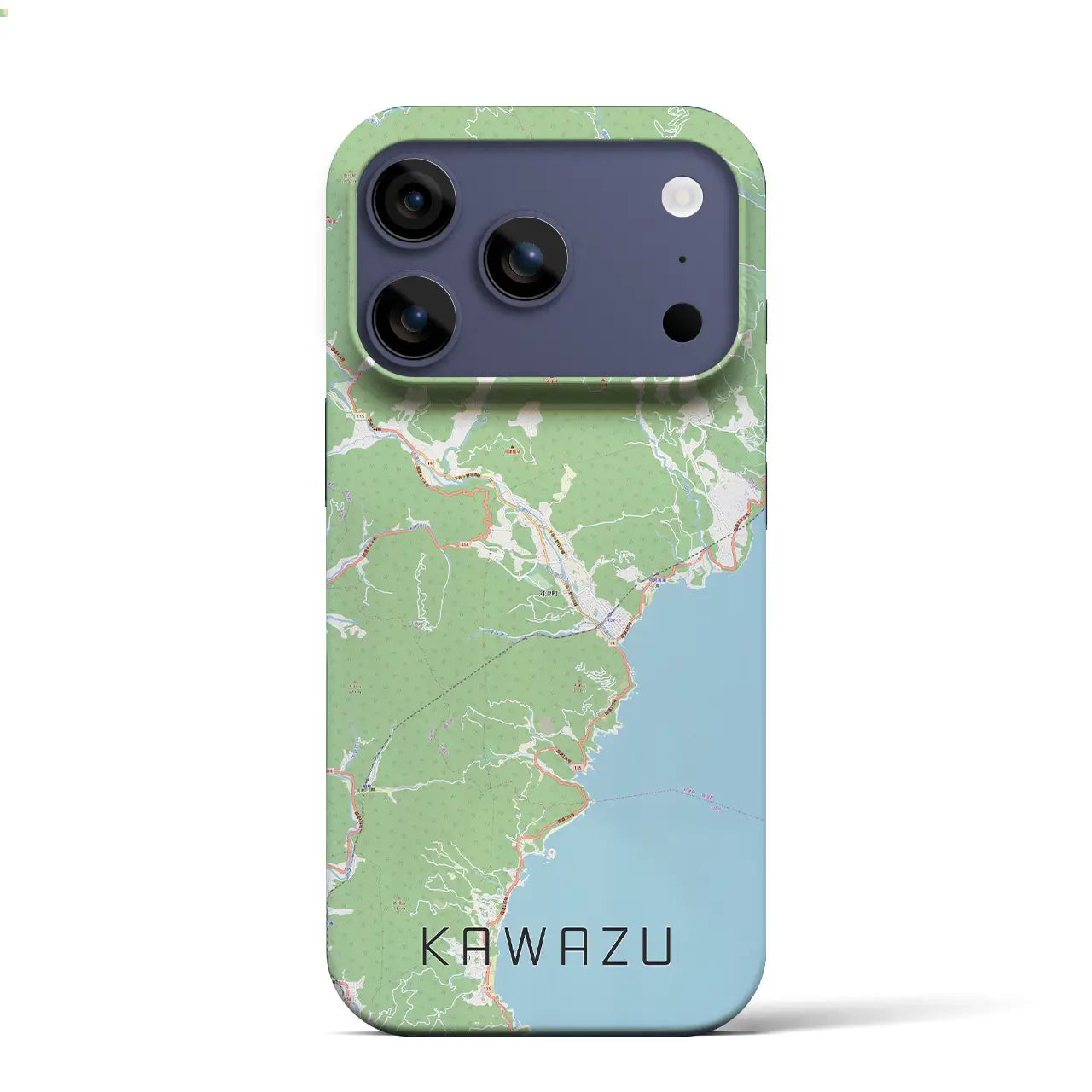 【河津(静岡県)】地図柄iPhoneケース(バックカバータイプ)