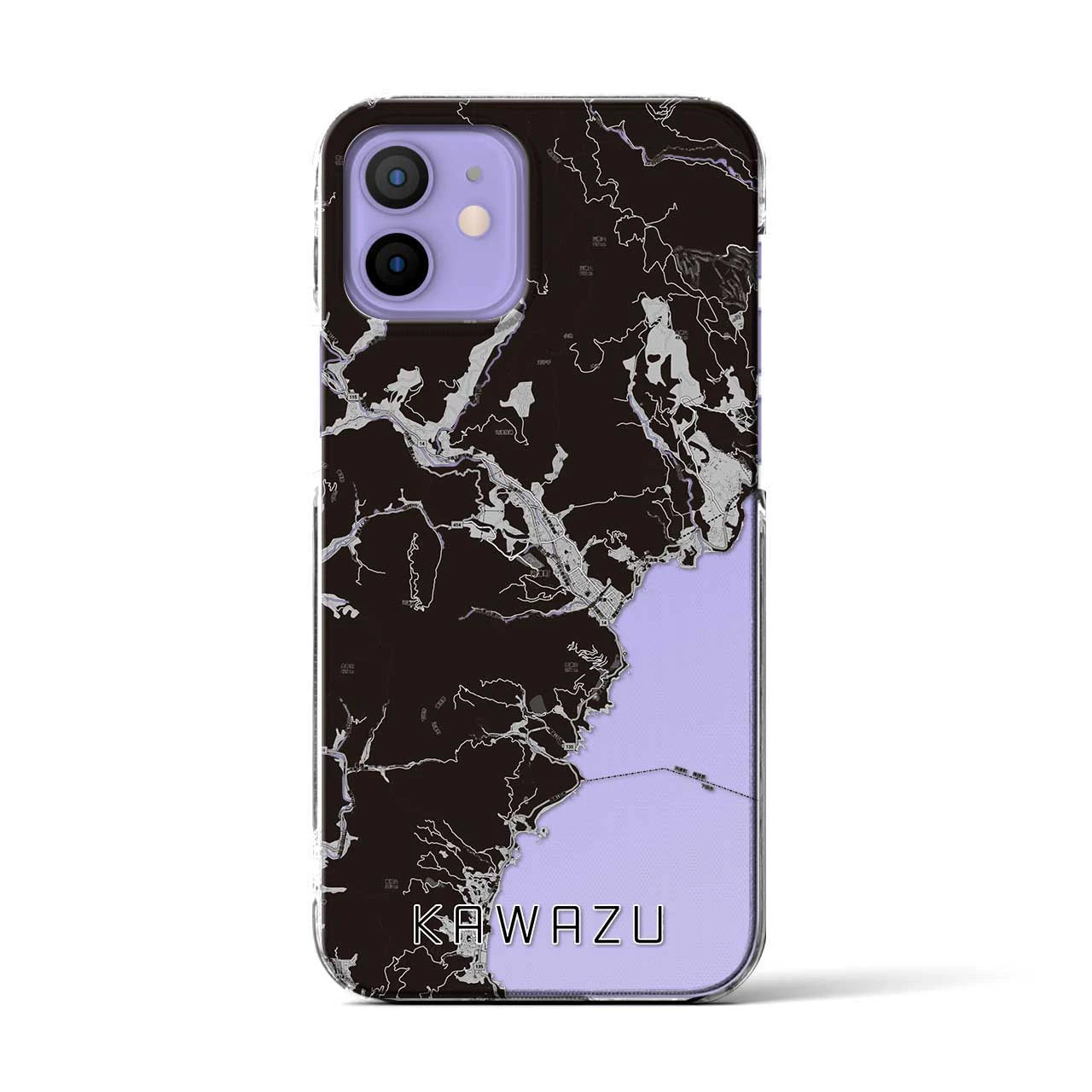 【河津(静岡県)】地図柄iPhoneケース(クリアタイプ)