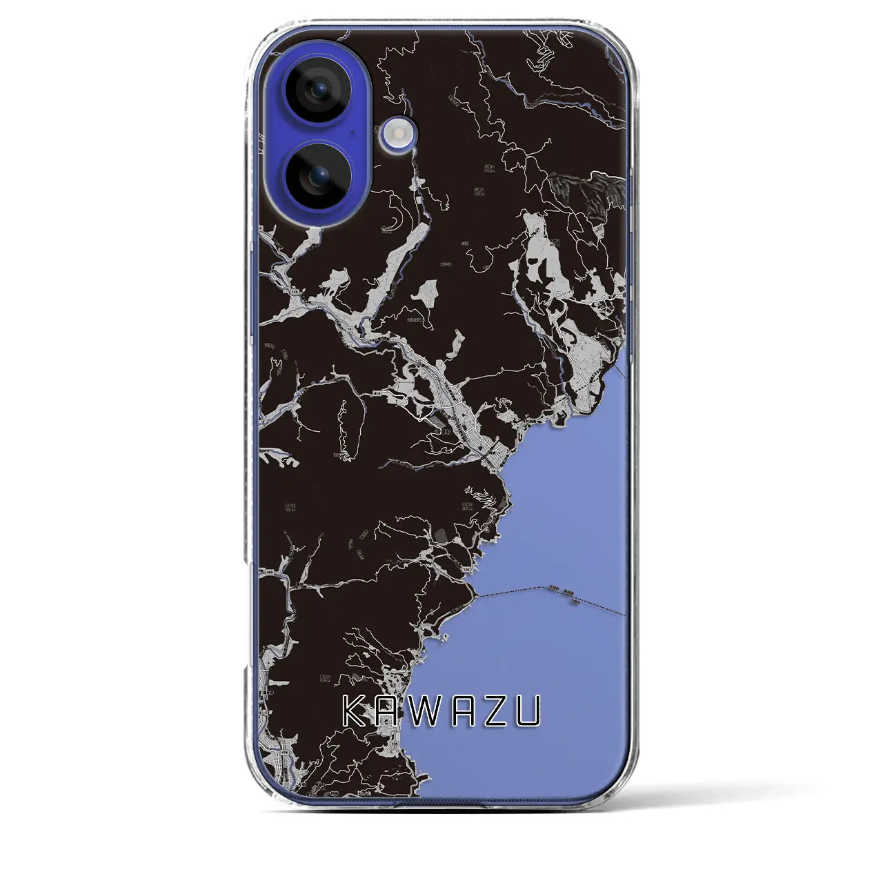 【河津(静岡県)】地図柄iPhoneケース(クリアタイプ)