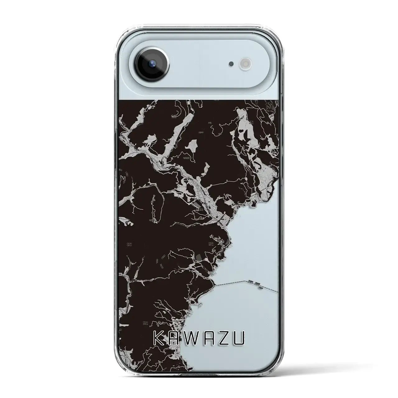 【河津(静岡県)】地図柄iPhoneケース(クリアタイプ)