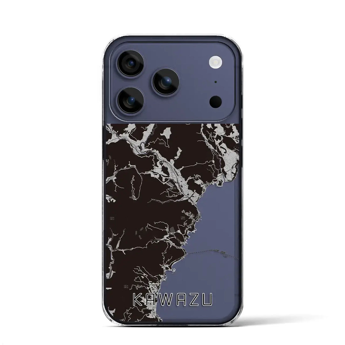 【河津(静岡県)】地図柄iPhoneケース(クリアタイプ)