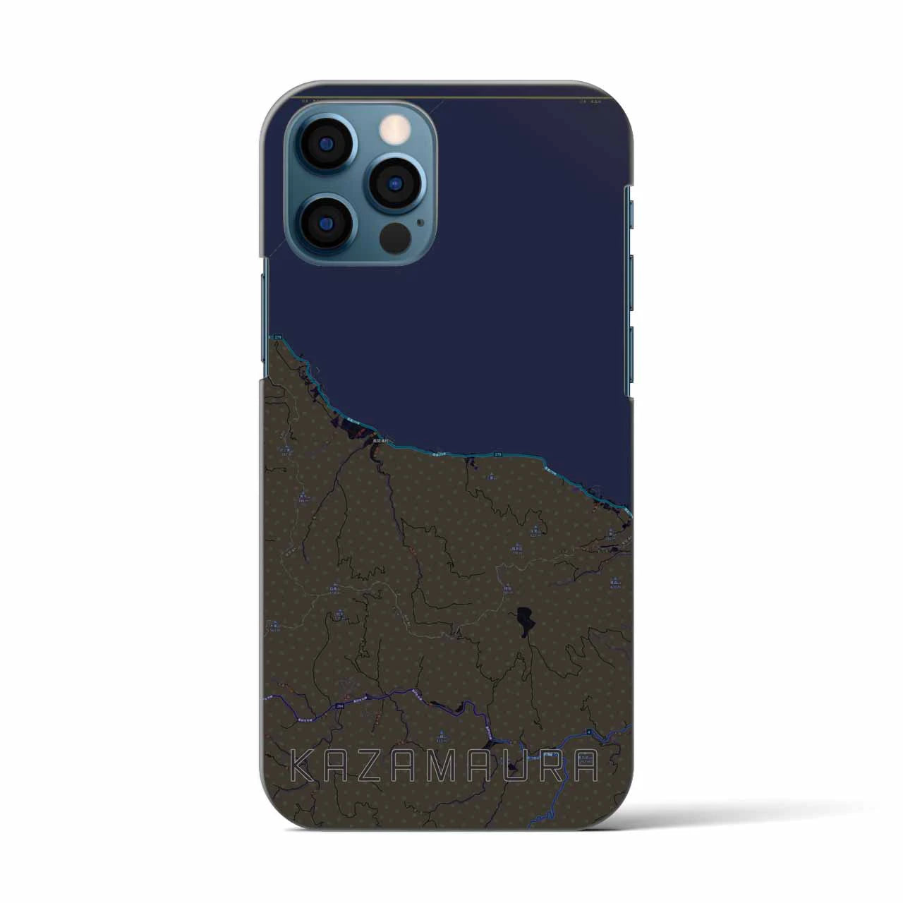 【風間浦(青森県)】地図柄iPhoneケース(バックカバータイプ)