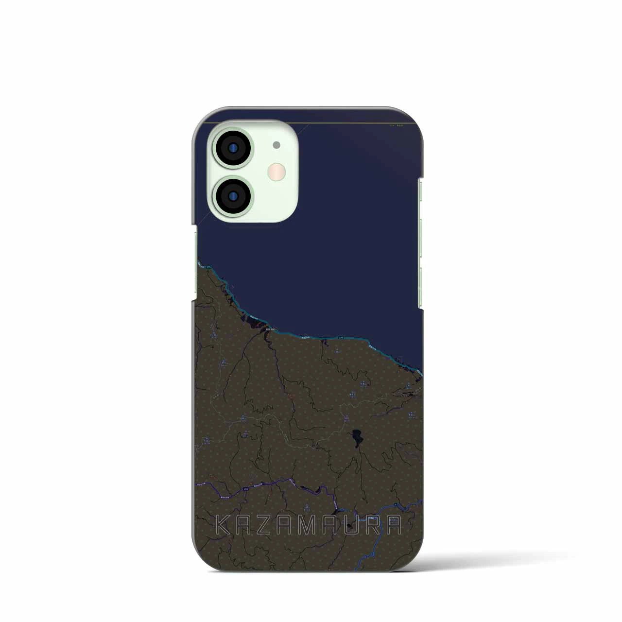 【風間浦(青森県)】地図柄iPhoneケース(バックカバータイプ)