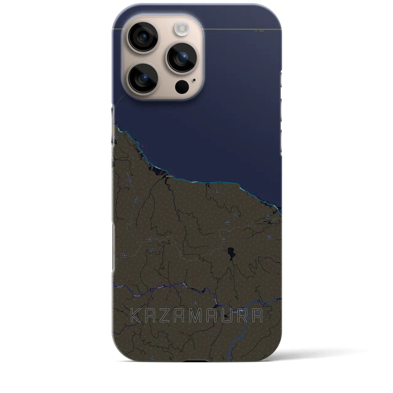 【風間浦(青森県)】地図柄iPhoneケース(バックカバータイプ)