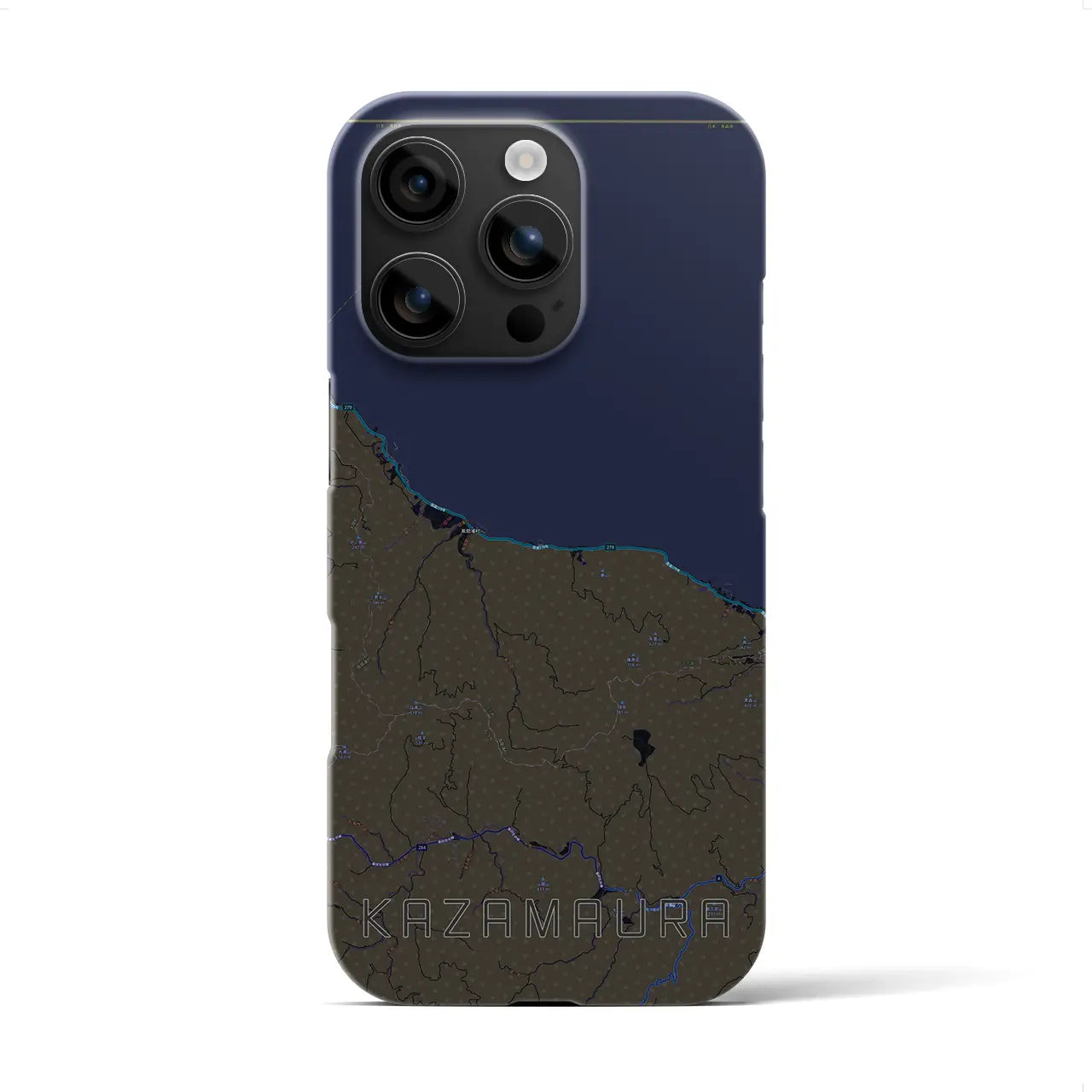 【風間浦(青森県)】地図柄iPhoneケース(バックカバータイプ)