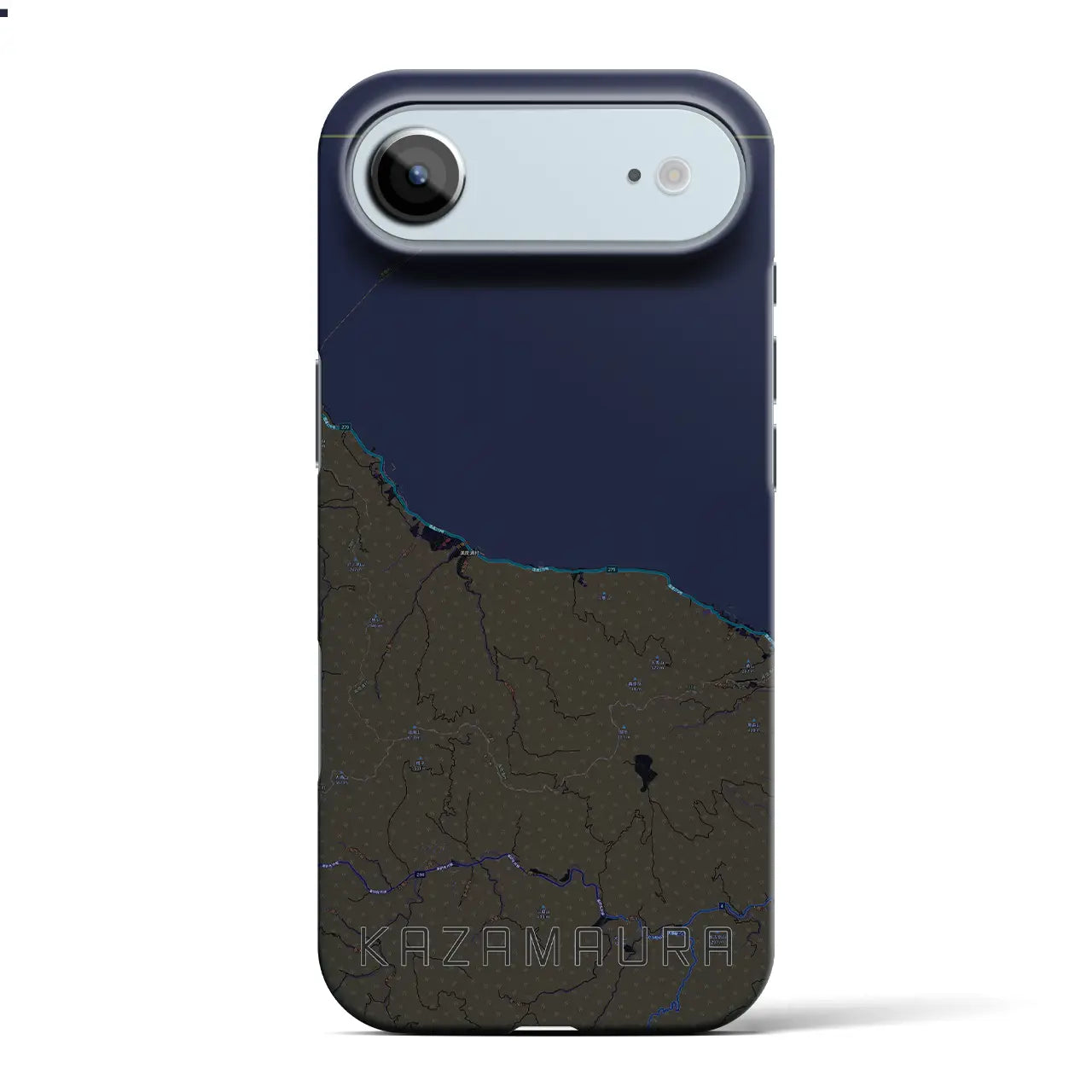 【風間浦(青森県)】地図柄iPhoneケース(バックカバータイプ)