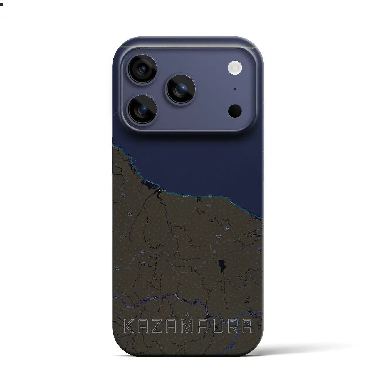 【風間浦(青森県)】地図柄iPhoneケース(バックカバータイプ)