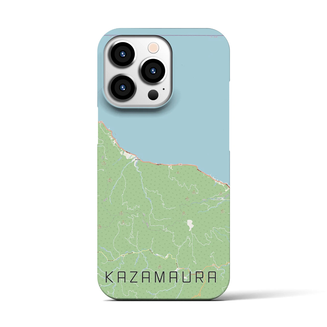 【風間浦(青森県)】地図柄iPhoneケース(バックカバータイプ)