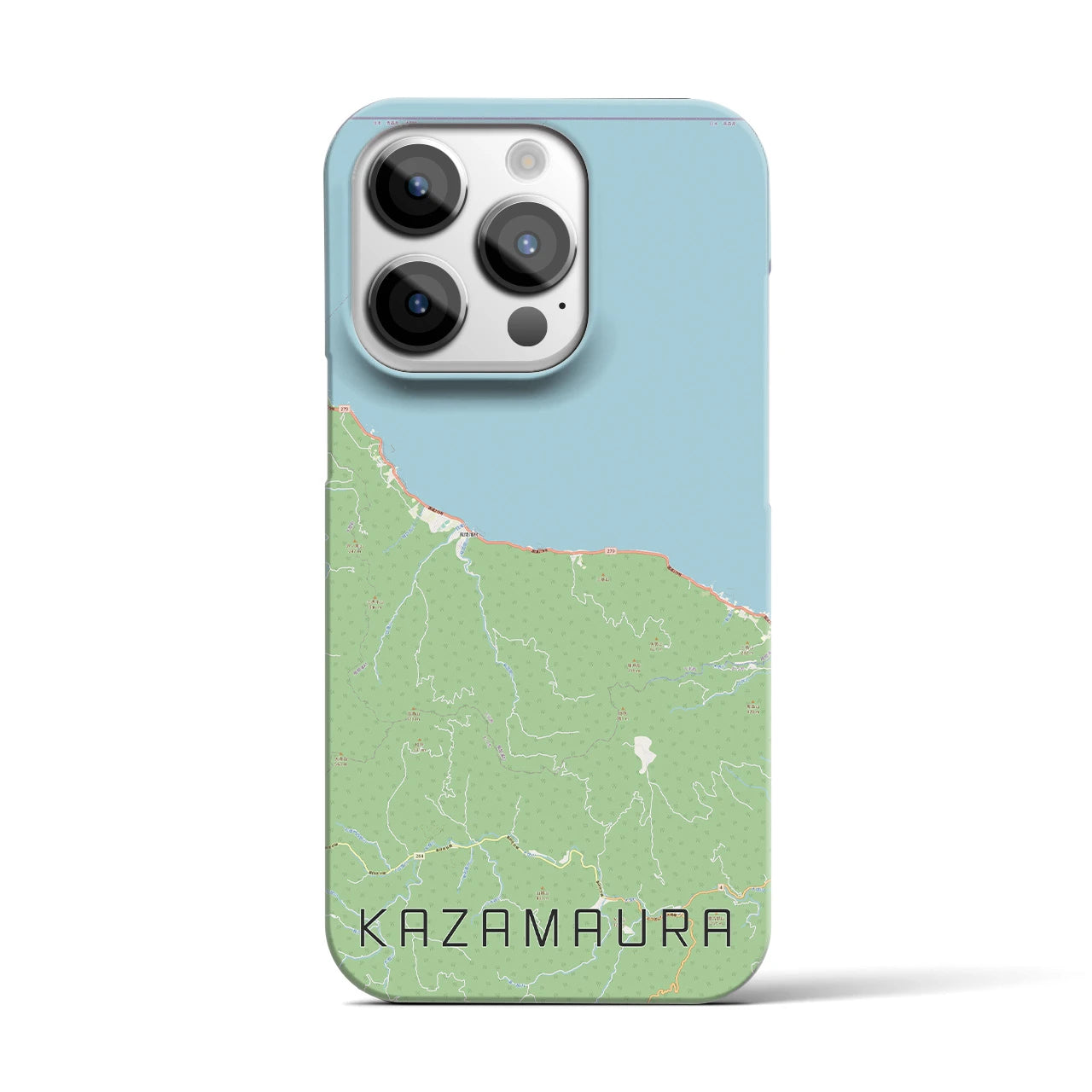 【風間浦(青森県)】地図柄iPhoneケース(バックカバータイプ)