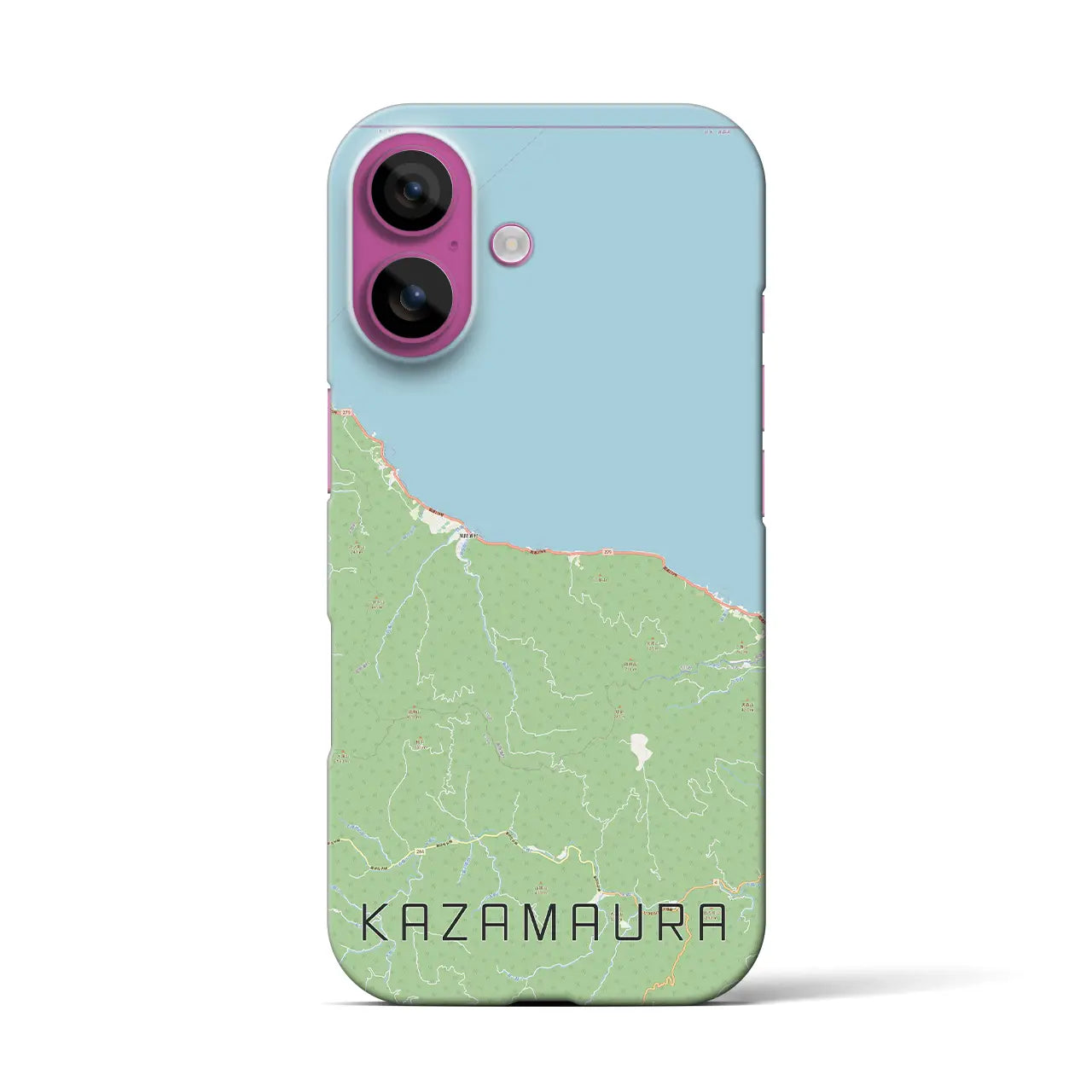 【風間浦(青森県)】地図柄iPhoneケース(バックカバータイプ)